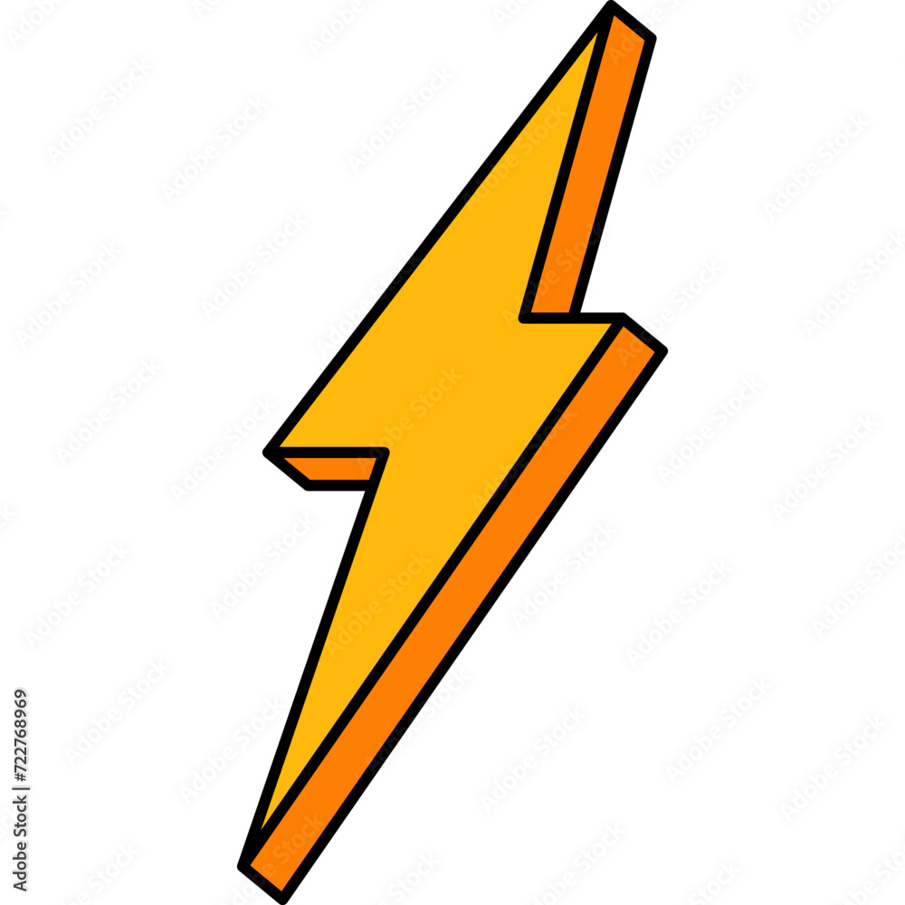 Comic Lighting Thunder Storm