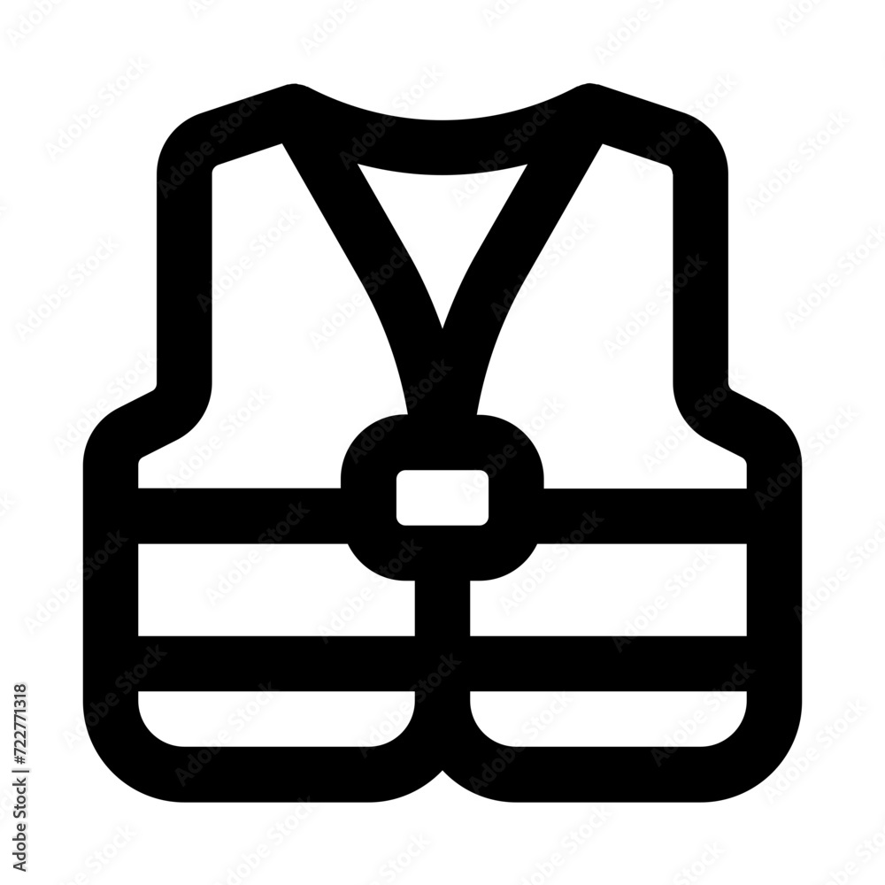 Safety Vest Line Icon