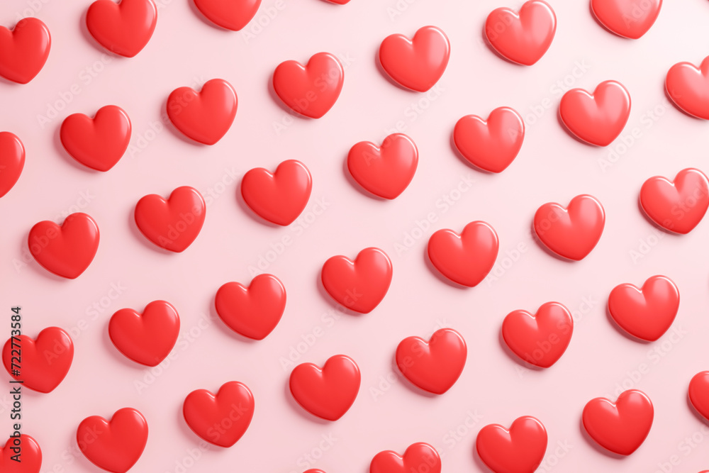 Various heart shapes to convey love with your heart for a happy Valentine's Day.