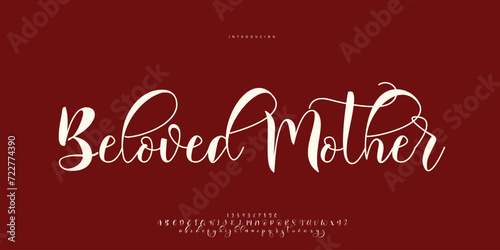 Abstract Fashion font alphabet. Minimal modern urban fonts for logo, brand etc. Typography Calligraphy typeface uppercase lowercase and number. vector illustration
