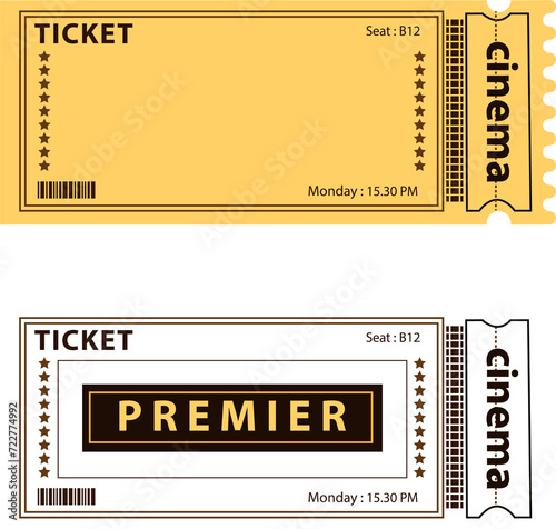 Exclusive Cinema Ticket in Black Color