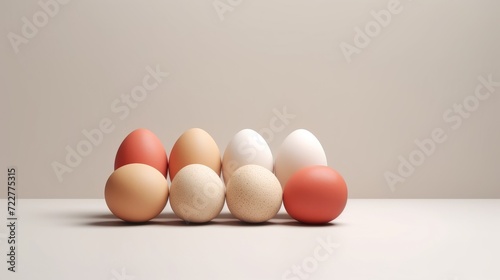 Wallpaper Mural A set of colorful festive Easter eggs Torontodigital.ca