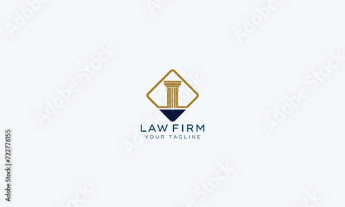 Attorney and lawyers logo design vector template