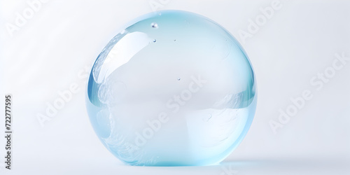 big bubble isolated on white background