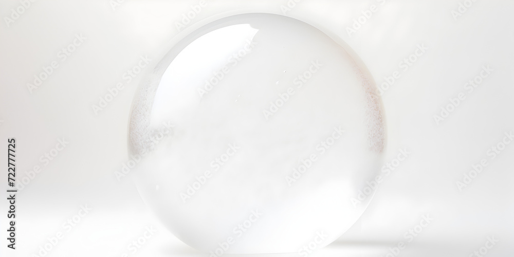 big bubble isolated on white background - obrazy, fototapety, plakaty 