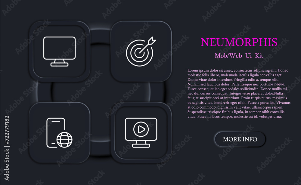 Sniper set line icon. Weapons, optics, advertising, target audience, purpose, increasing profits, advertising. Neomorphism style. Vector line icon for business and advertising Sniper set line icon. Weapons, optics, advertising, target audience, purpose, increasing profits, advertising. Neomorphism style. Vector line icon for business and advertising