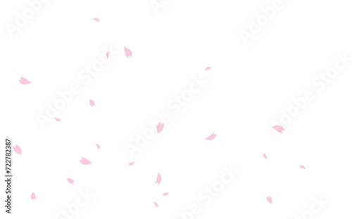 シームレスな桜の花びらイラスト
