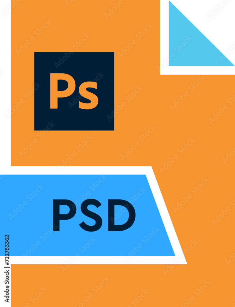 PSD File format icon shape PSD File format icon shape