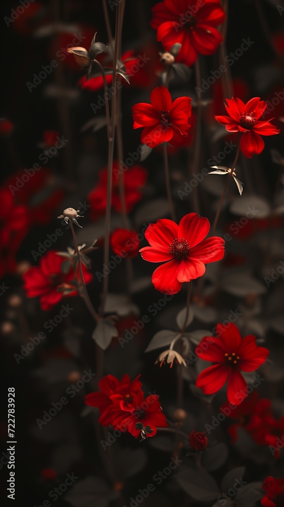 Obraz premium Red Flowers