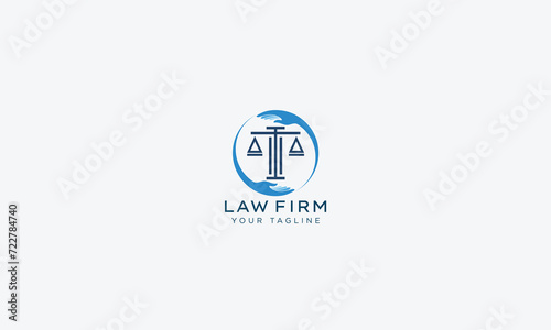 Attorney and lawyers logo design vector template