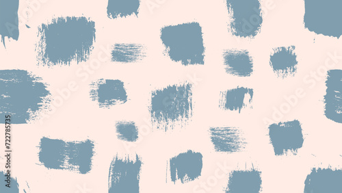 Seamless pattern grunge spots hand drawn. Ink dirty circles texture  vector. Color paint dry brush splodges, blotches background. Rough blots splotches backdrop. Wrapping paper design abstract variety
