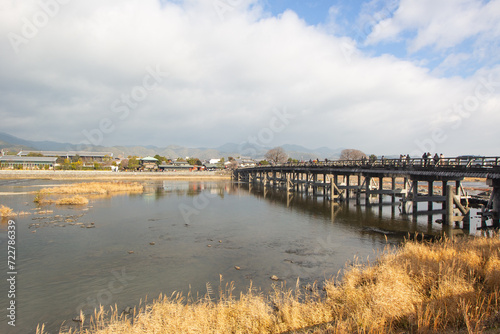 Wallpaper Mural Beautiful Winter landscape at Togetsukyo bridge, Arashiyama, Kyoto, Japan Torontodigital.ca