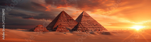 The Pyramids of Giza, Egypt photo