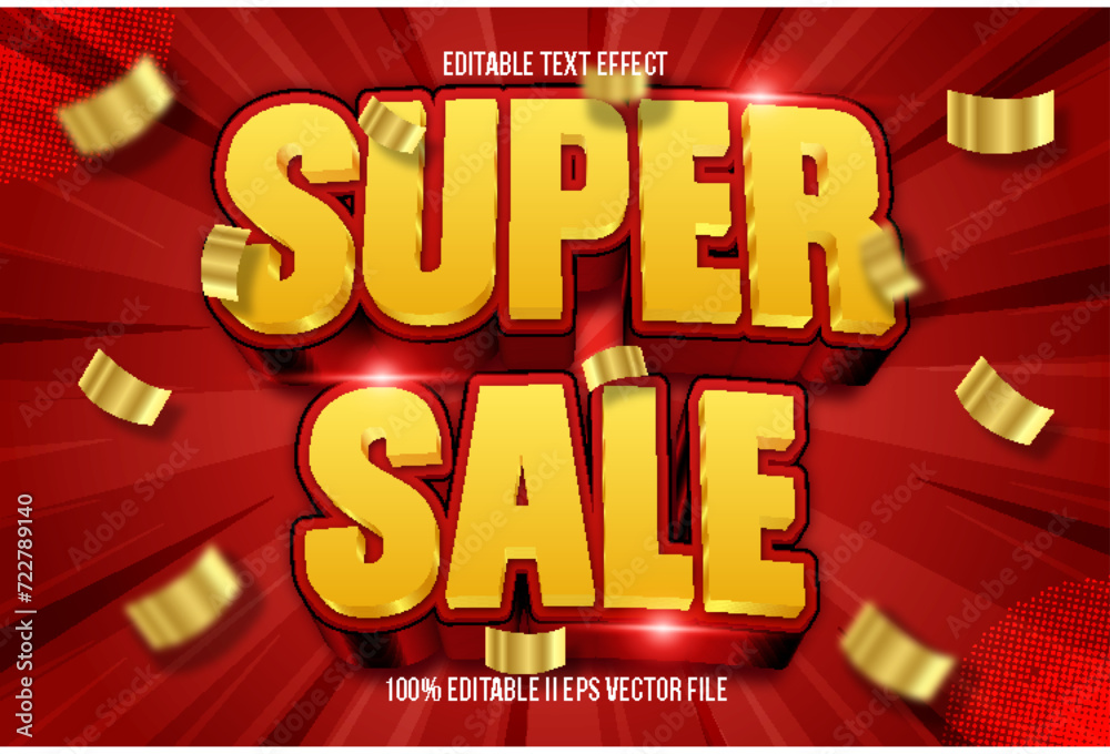 Super Sale Editable Text Effect 3d Emboss Gradient Style Super Sale Editable Text Effect 3d Emboss Gradient Style
