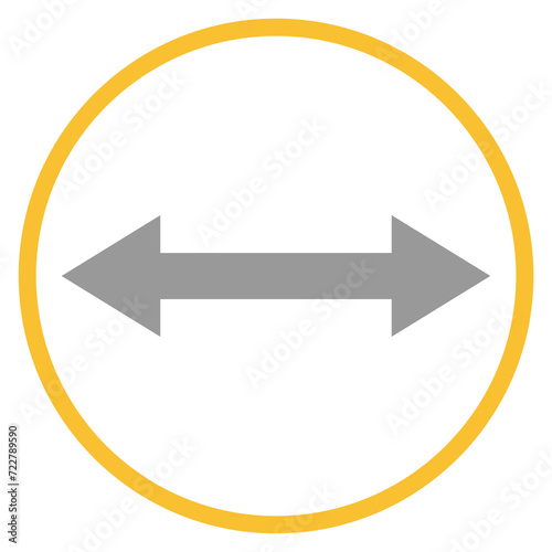 Free Download Button grau orange mit Pfeil Icon in zwei Richtungen - GFXLoad