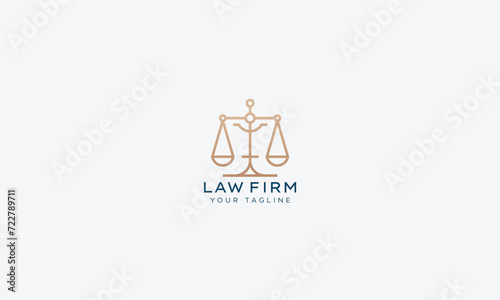 Attorney and lawyers logo design vector template