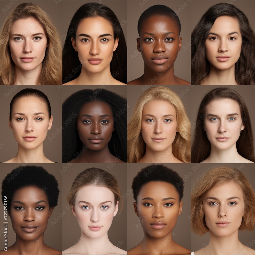 Women of different ages. Youth and senior ladies. Phenotype. Face. Human race. Gene. Ethnicity. Caucasian and black females. Genetics. 12 portraits. Afro. Skin color. Hairstyle. Collage. Audition Women of different ages. Youth and senior ladies. Phenotype. Face. Human race. Gene. Ethnicity. Caucasian and black females. Genetics. 12 portraits. Afro. Skin color. Hairstyle. Collage. Audition