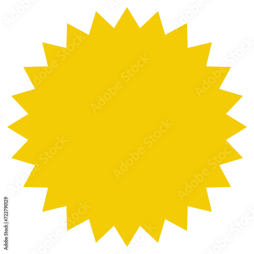 Stern Hintergrund in gelb orange als Vorlage für Button
