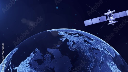 Aerospace satellite exploration and space travel.