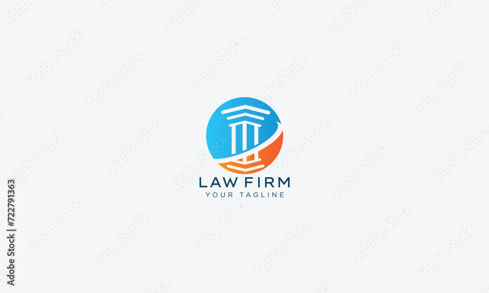 Attorney and lawyers logo design vector template