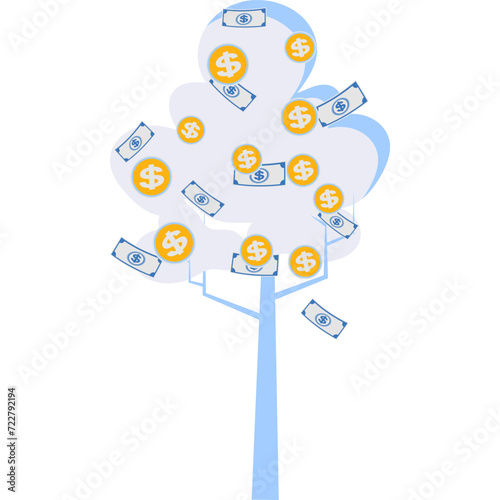 Wallpaper Mural Money tree vector business and finance icon Torontodigital.ca