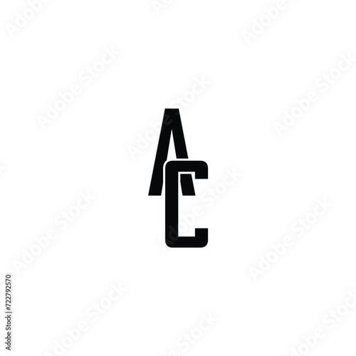 AC CA A C Letter Logo Design Icon Vector Symbol. AC elegant logo template in gold color, vector file .eps 10, text and color is easy to edit