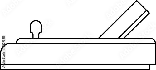 Wood Plane Outline Vector Illustration