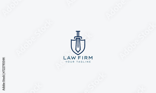 Attorney and lawyers logo design vector template