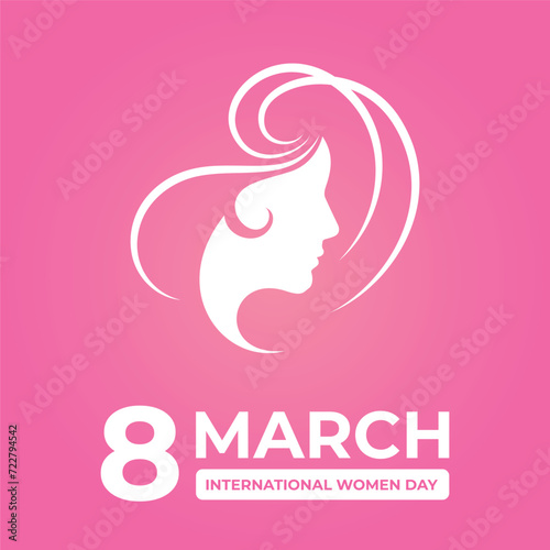International Women s Day template for advertising  banners  leaflets and flyers. Women s Day poster. International Women s Day 