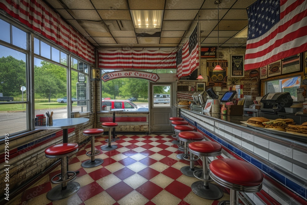 Patriotic American-themed food