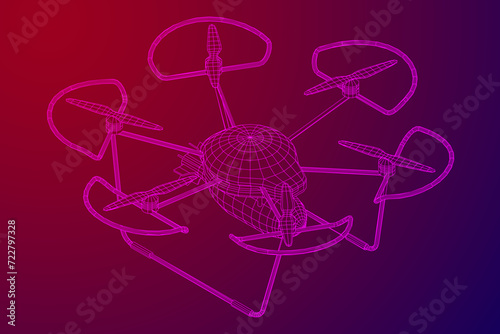 Military Combat Bomber Drone