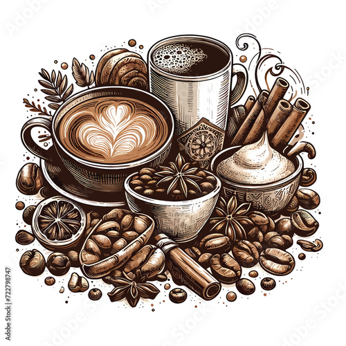 Brewtiful vectors & illust. for coffee lovers! 
