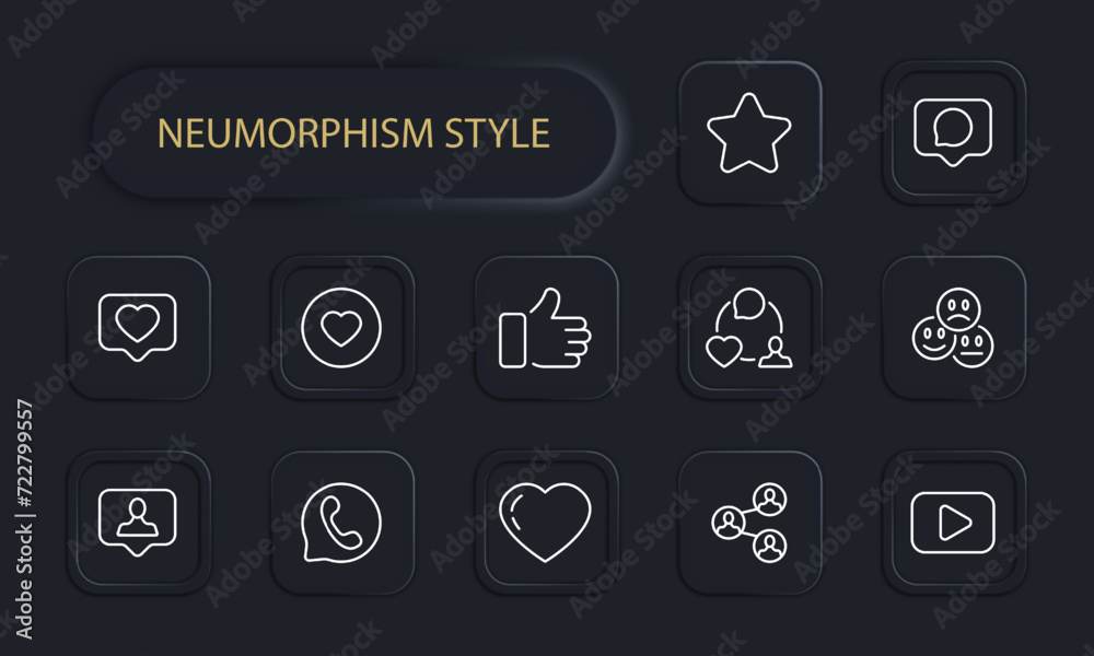 Feedback set line icon. Rating, rating, satisfied, like, dislike, three stars, top, button. Neomorphism style. Vector line icon for business and advertising Feedback set line icon. Rating, rating, satisfied, like, dislike, three stars, top, button. Neomorphism style. Vector line icon for business and advertising