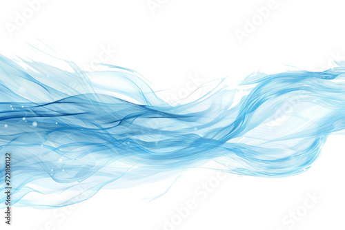 Blue streams of fresh breeze flows photo