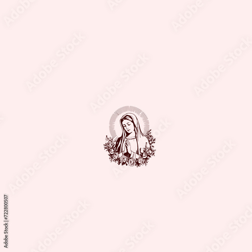 THESE HIGH QUALITY MOTHER MARIA VECTOR FOR USING VARIOUS TYPES OF DESIGN WORKS LIKE T-SHIRT, LOGO, TATTOO AND HOME WALL DESIGN