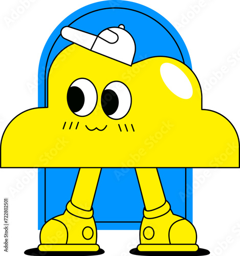 Happpy Sticker illustration