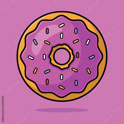 Donut coloured outline