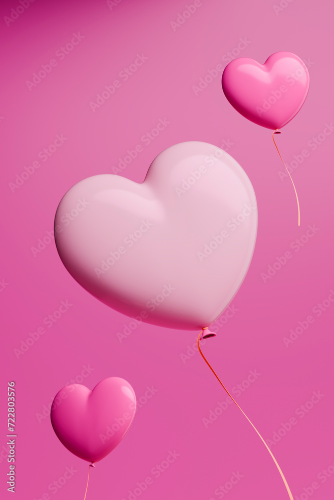 Various heart shapes to convey love with your heart for a happy Valentine's Day. 3d rendering. Various heart shapes to convey love with your heart for a happy Valentine's Day. 3d rendering.