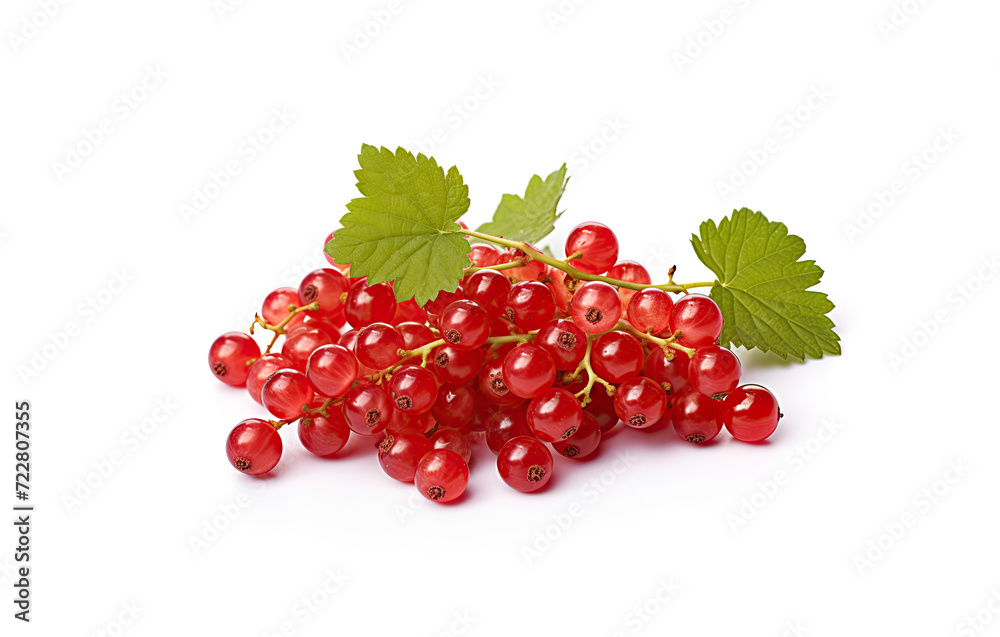 Red currant bunch isolated, Redcurrant pile, ripe red currant berries group on white background Red currant bunch isolated, Redcurrant pile, ripe red currant berries group on white background