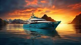 ship, boat, modern, luxurious, watercraft, maritime, transportation, sleek, design, elegance