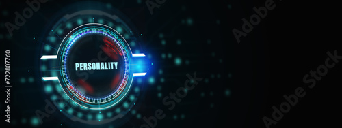 Personality. Business, Technology concept. 3d illustration photo