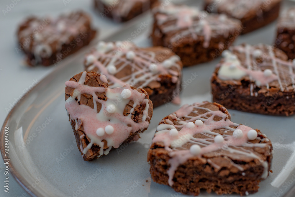 heart shaped brownie chocolate cake for valentines day heart shaped brownie chocolate cake for valentines day
