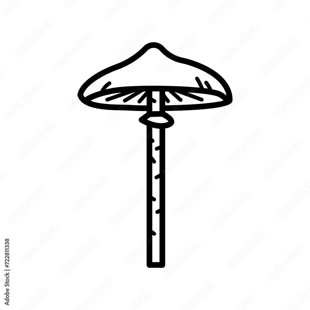 Mushroom vector icon. food illustration sign. fungus symbol or logo. Mushroom vector icon. food illustration sign. fungus symbol or logo.