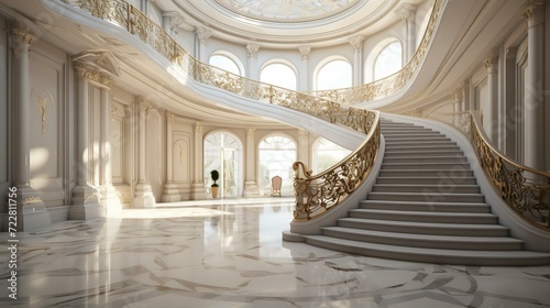 luxury, stair, hall, statement, affluence, opulence, elegance, grandeur, prestige, exclusive, expensive, interior, design, 