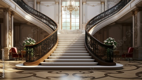 luxury, stair, hall, statement, affluence, opulence, elegance, grandeur, prestige, exclusive, expensive, interior, design, 