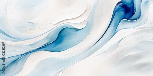 abstract soft blue and white abstract water color ocean wave texture background. Banner Graphic Resource as background for ocean wave and water wave abstract graphics	