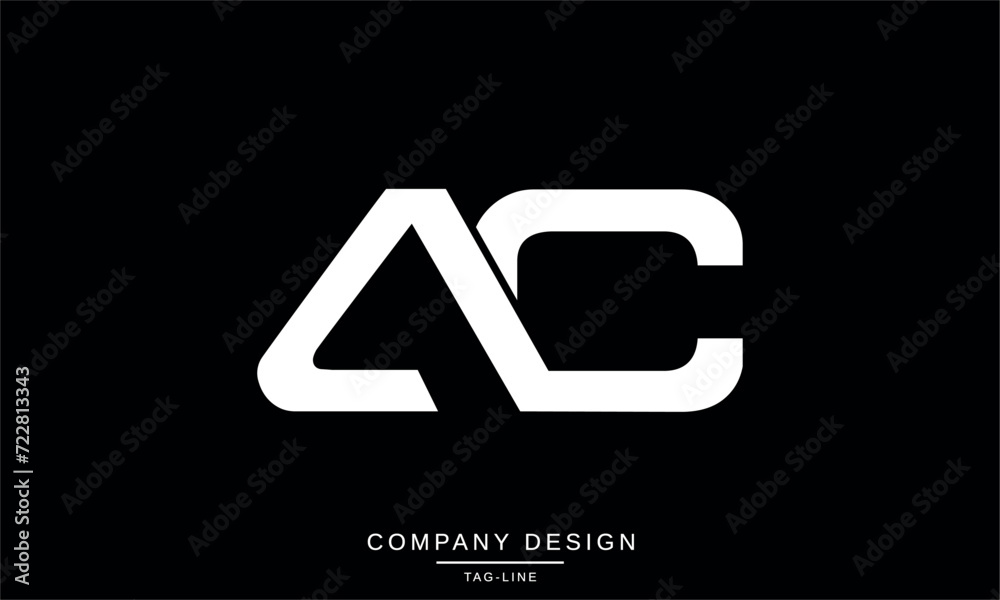 AC, CA, Abstract Letters Logo Monogram AC, CA, Abstract Letters Logo Monogram