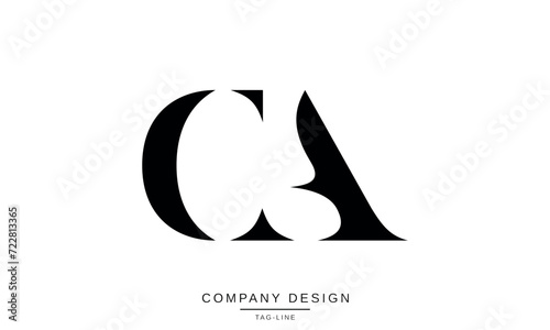 AC, CA, Abstract Letters Logo Monogram