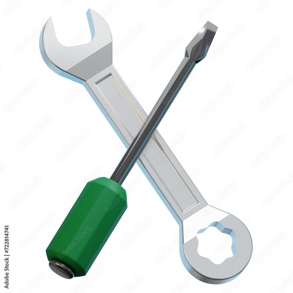 setting configuration 3d illustration setting configuration 3d illustration