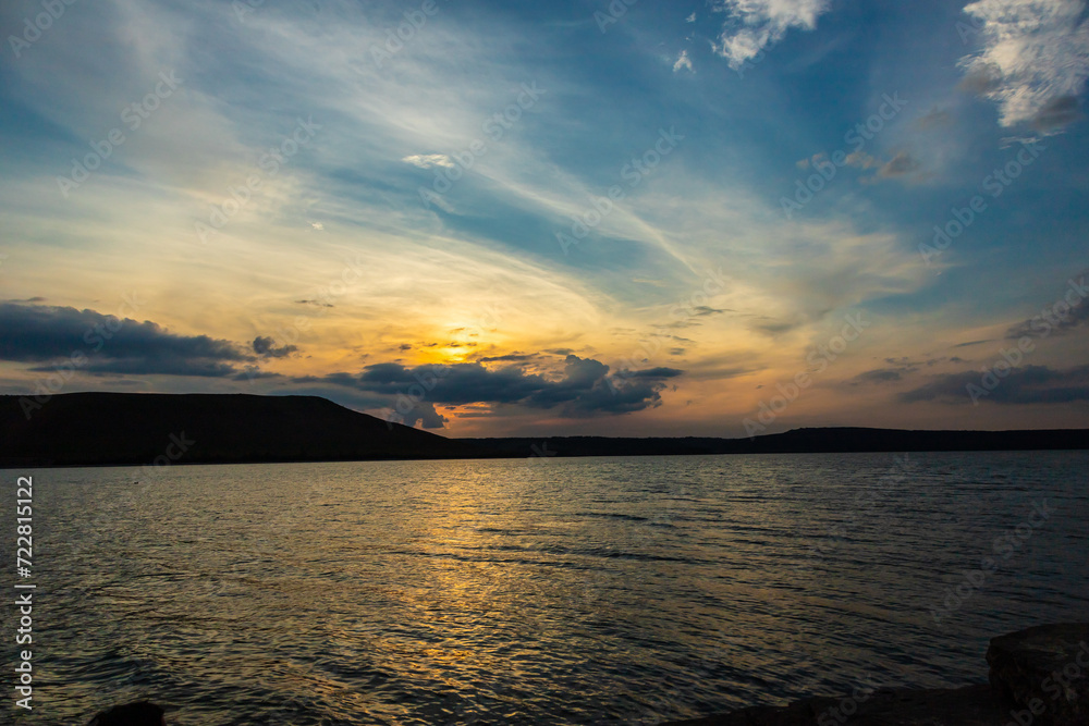 The background of beautiful sky, colorful of sky